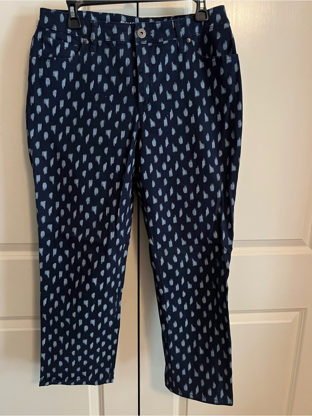 Women’s  Navy Printed Stretch Pants